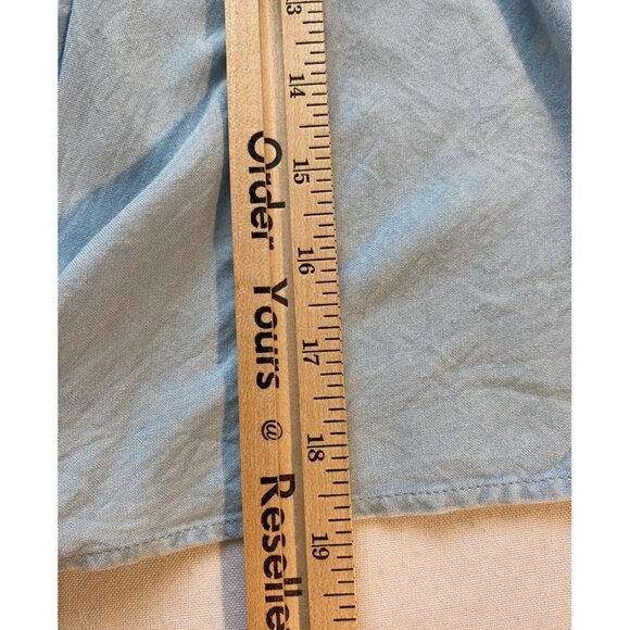 Sim & Sam Light Blue Draped Open-Front Short Sleeve Tie Cardigan Casual Comfy - Picture 10 of 13